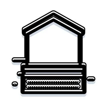 Beekeeping hive structure creating honey and shelter Stock Illustration