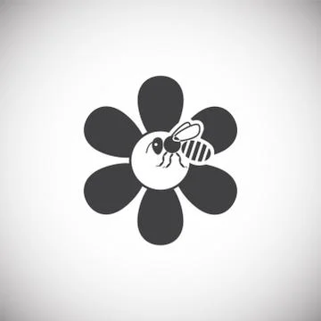 Beekeeping related icon on background for graphic and web design. Simple Stock Illustration