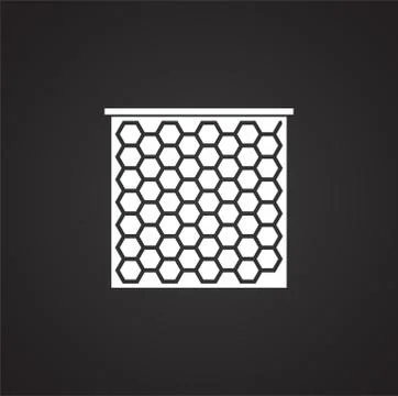 Beekeeping related icon on background for graphic and web design. Simple 스톡 일러스트