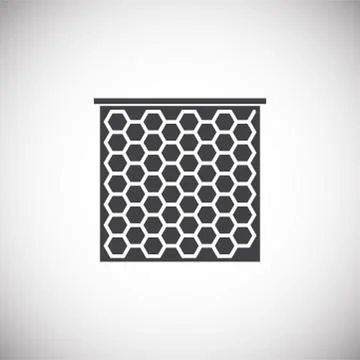 Beekeeping related icon on background for graphic and web design. Simple Stock Illustration