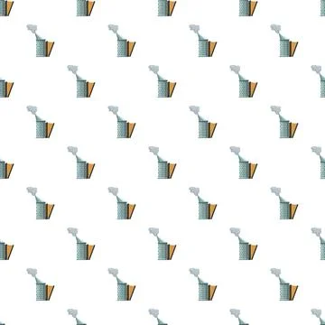 Beekeeping smoker tool repeating pattern background Stock Illustration