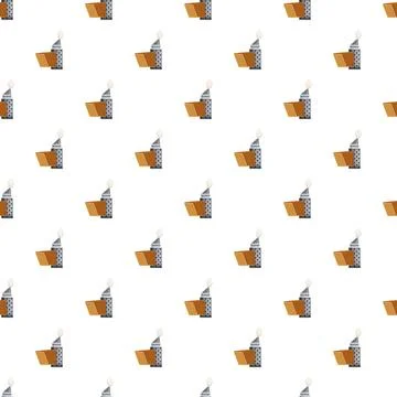 Beekeeping smoker tool repeating pattern background Stock Illustration