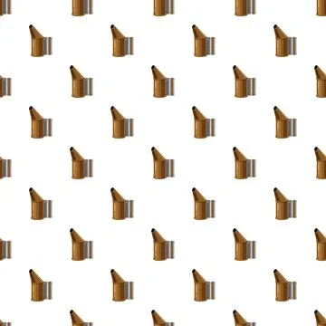 Beekeeping smoker tool repeating pattern on white background イラスト素材