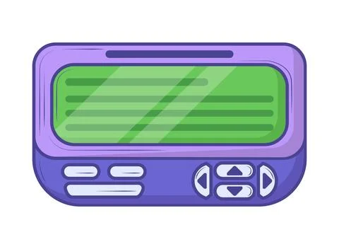 Beeper retro tech Stock Illustration