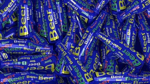 Beer. 3d render Stock Illustration