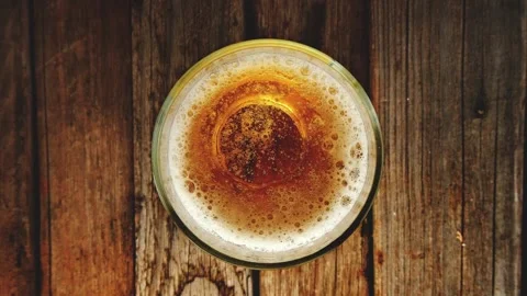 Beer and bubbles Stock Footage 154368528