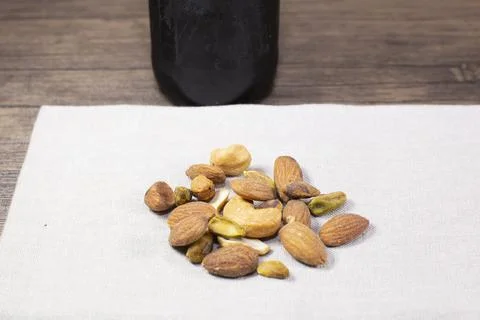 Beer and Nuts Stock Photos