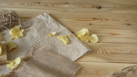 Beer and potato chips close-up. Slow motion.. Octoberfest theme. Slow motion. Stock Footage 80325576