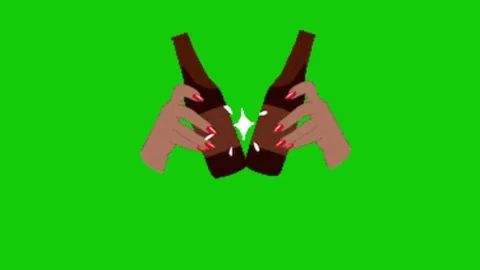 Beer animation on green screen Vídeo Stock 329818668