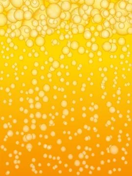 Beer background with bubbles Stock Illustration