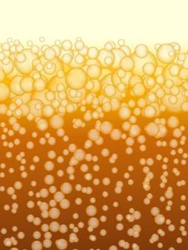 Beer background with bubbles Stock Illustration