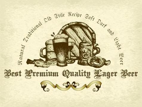 Beer background Stock Illustration