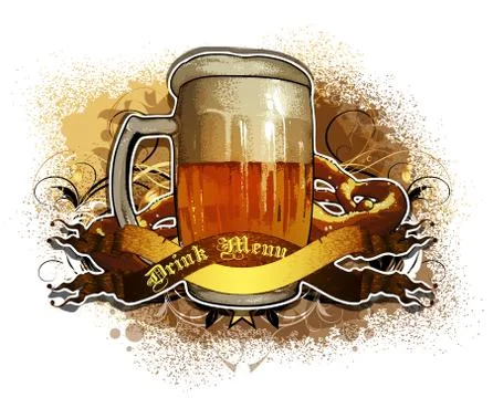 Beer background Stock Illustration