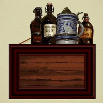 Beer background Stock Illustration