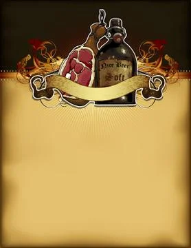 Beer background Stock Illustration