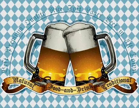 Beer background Stock Illustration