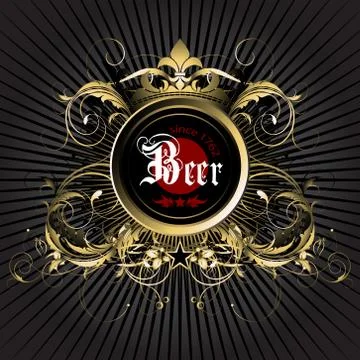 Beer background Stock-Illustration