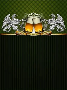 Beer background Stock Illustration
