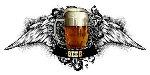 Beer background Stock Illustration