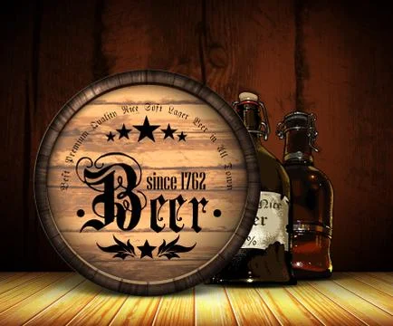 Beer background Illustrazione stock