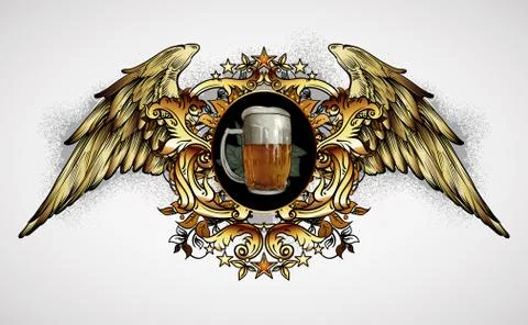Beer background Stock Illustration