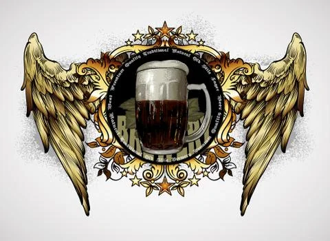 Beer background Illustrazione stock