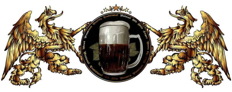 Beer background Stock Illustration