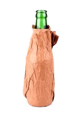 Beer in bag Stock Photos
