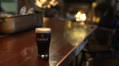 Beer at the bar Stock Footage 35344223