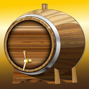 Beer barrel Stock Illustration