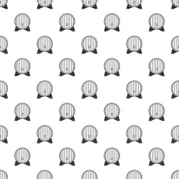 Beer barrel pattern seamless vector Stock Illustration