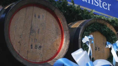 Beer barrels Stock Footage 88290947