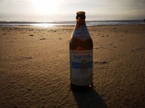 Beer & beach Stock Photos