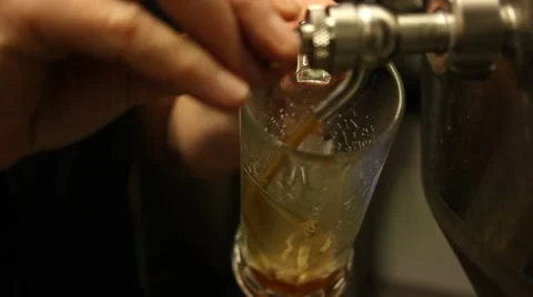 Beer being drawn Stock Footage 40341610