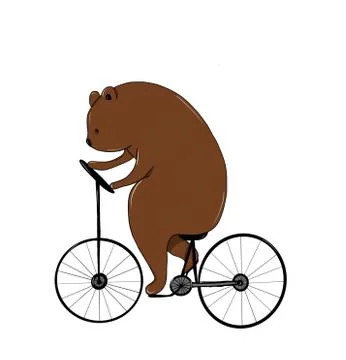 Beer on a bicycle Stock Illustration