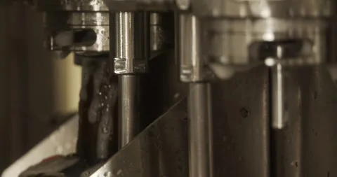 Beer bottle being filled with fresh beer on automated line in brewery Stock Footage 335143653