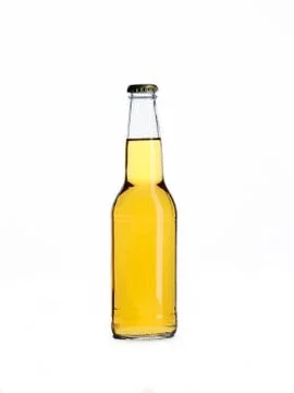 Beer bottle with cap Stock Photos