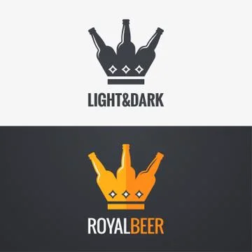 Beer bottle concept design background Stock Illustration