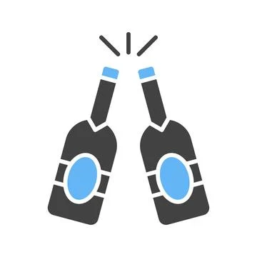 Beer Bottle Icon Image. Stock Illustration