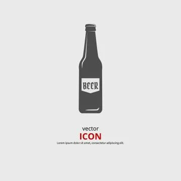Beer bottle Stock Illustration