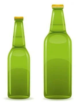 Beer bottle illustration Stock Illustration