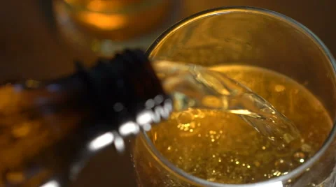 Beer bottle with stream fresh drink Stock Footage 62478080