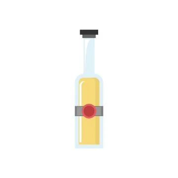 Beer Bottle Vector Icon Illustration Stock Illustration