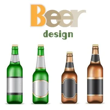 Beer bottles Stock Illustration