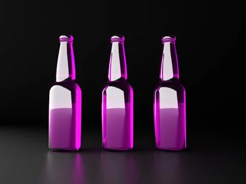 Beer bottles Illustrazione stock