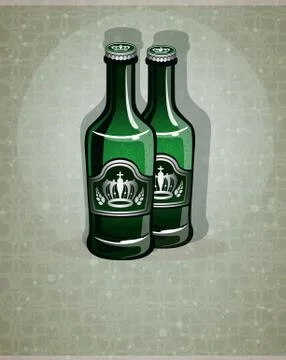 Beer bottles Stock Illustration
