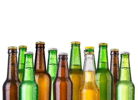 Beer bottles Stock Photos