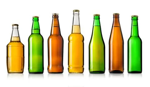 Beer bottles Stock Photos