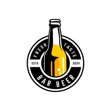 BEER BOTTLES STAMP Stock Illustration