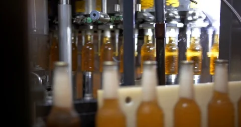 Beer Bottling Machine, Miller Brewing Company Stock Footage 98883257